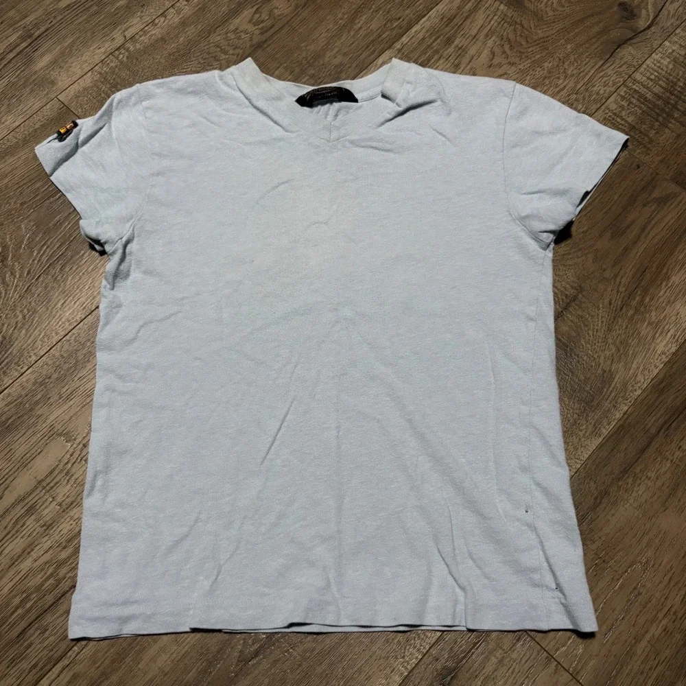 Vintage Single Stitch Abercrombie & Fitch Tee Womens Med V-Neck West Coast Beach